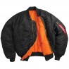 Chaqueta MA-1 D-Tec X - Negra/ naranja