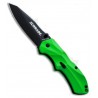 Schrade SCHA7GR Clip de cuchilla con soporte de resorte verde (3.25 "negro)